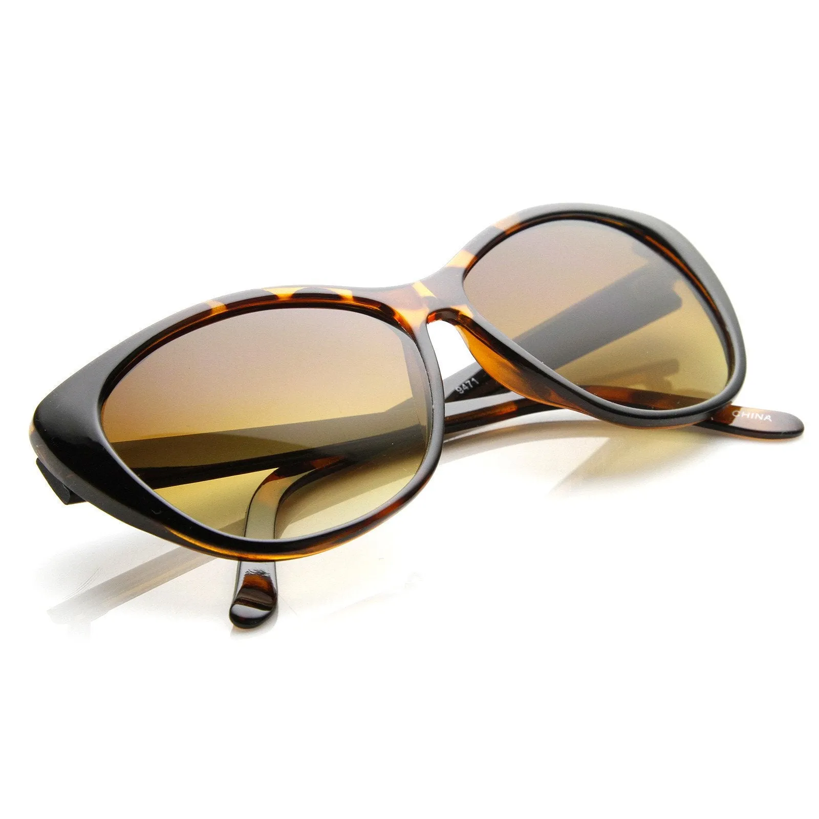 New Two Tone Fade Womens Cat Eye Sunglasses 8834