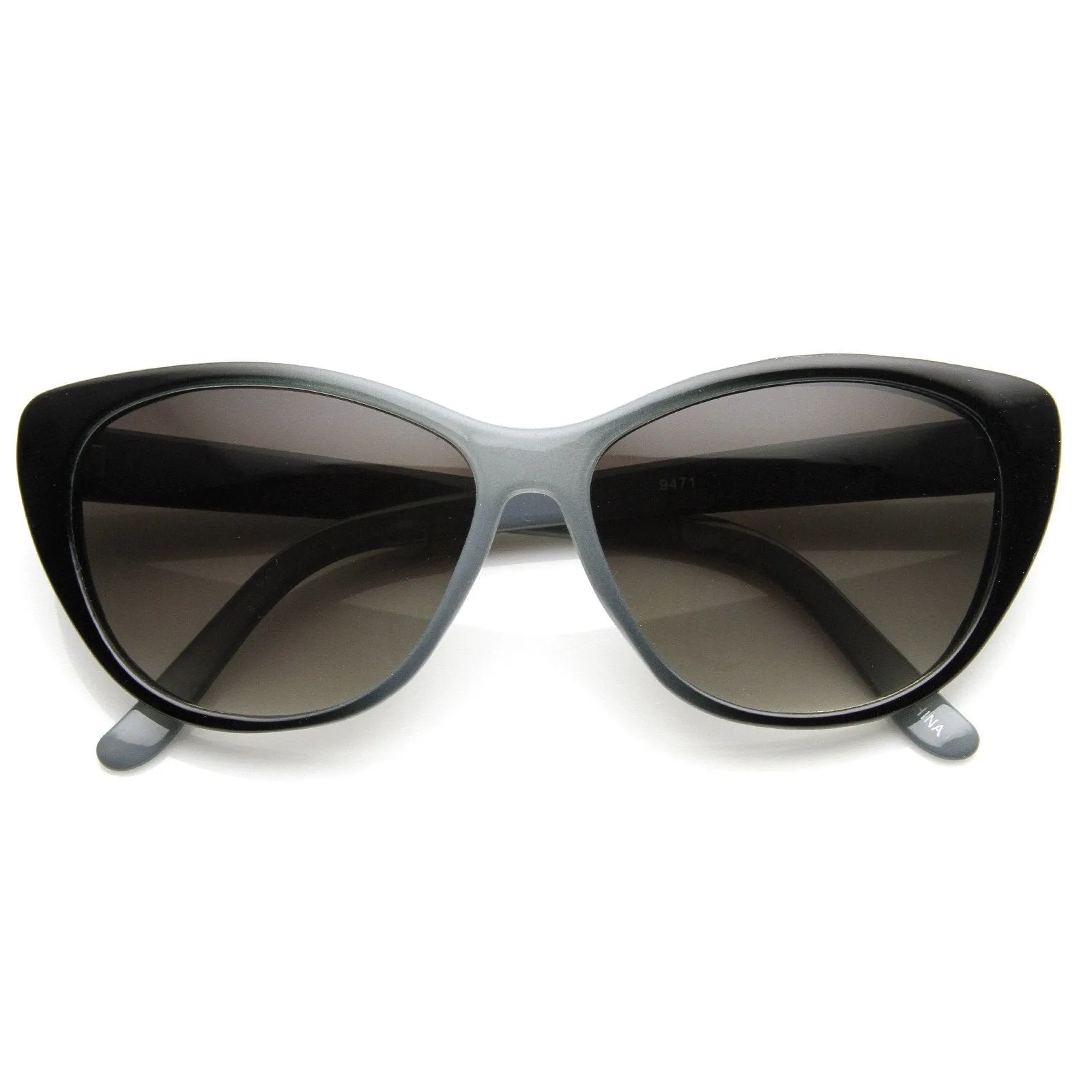 New Two Tone Fade Womens Cat Eye Sunglasses 8834