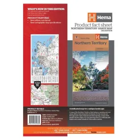 Northern Territory Handy Map | Hema Maps