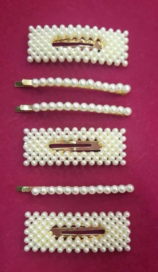 Pearl Hair Barrettes