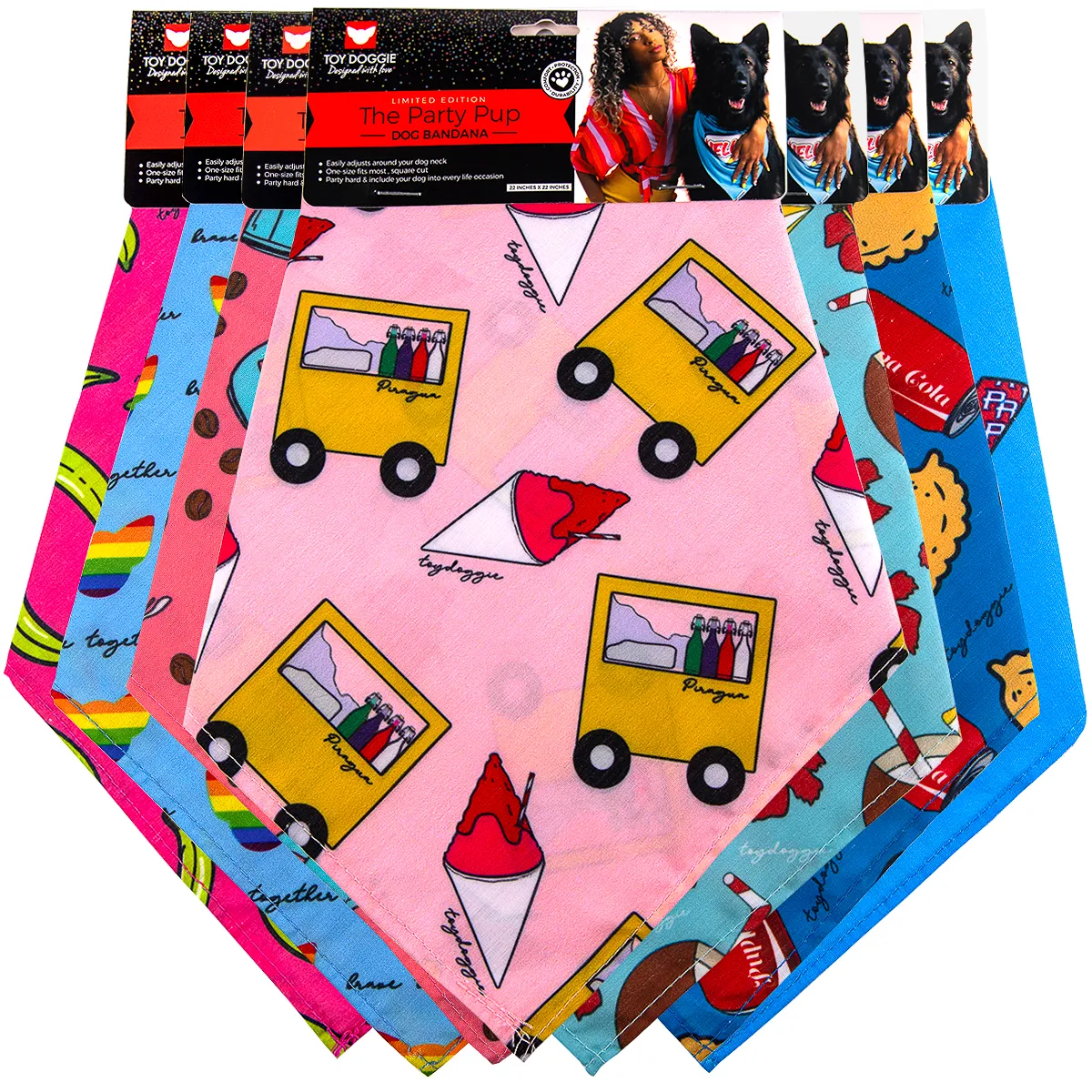Piragua de Frambuesa Dog Bandana