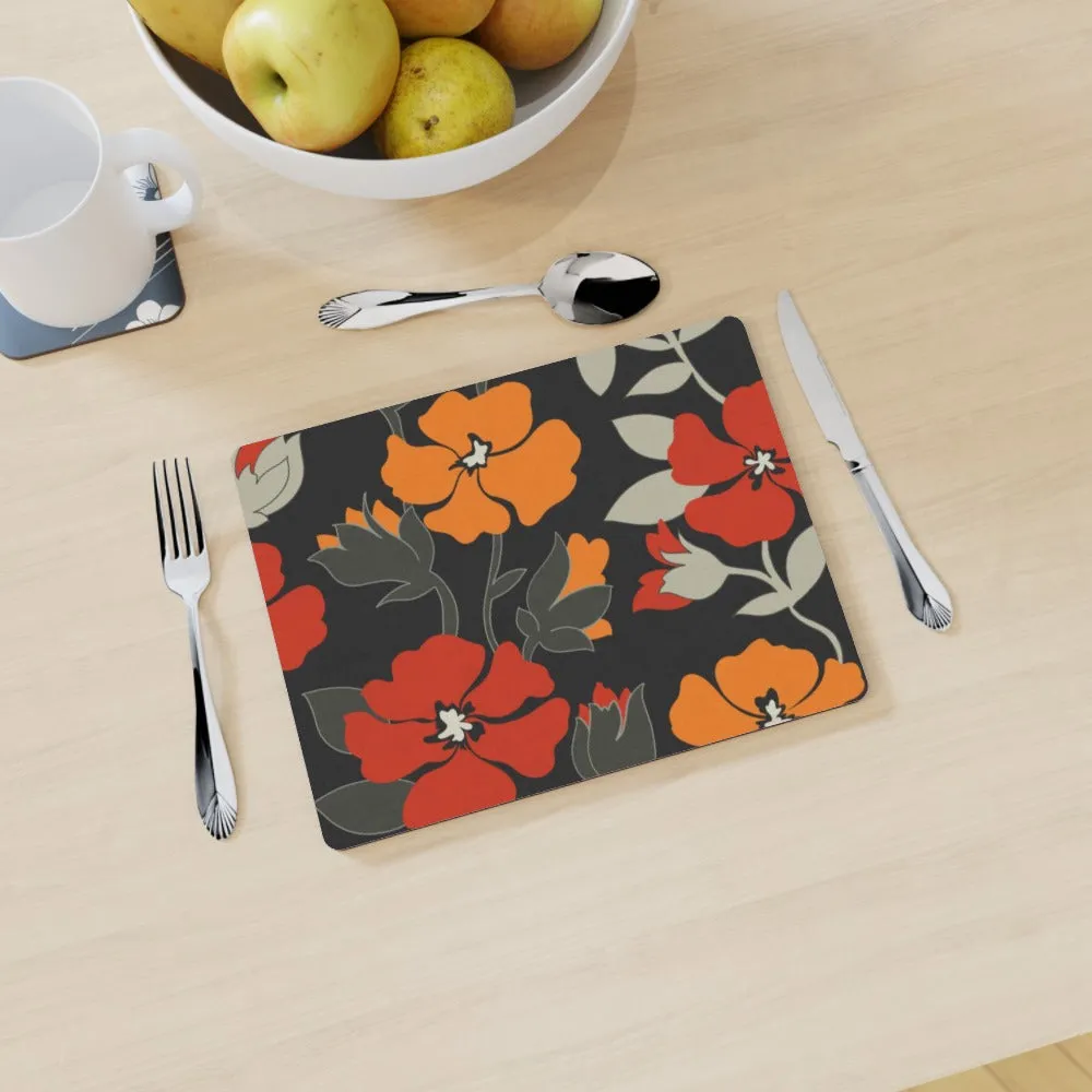Placemat - Orange Flowers