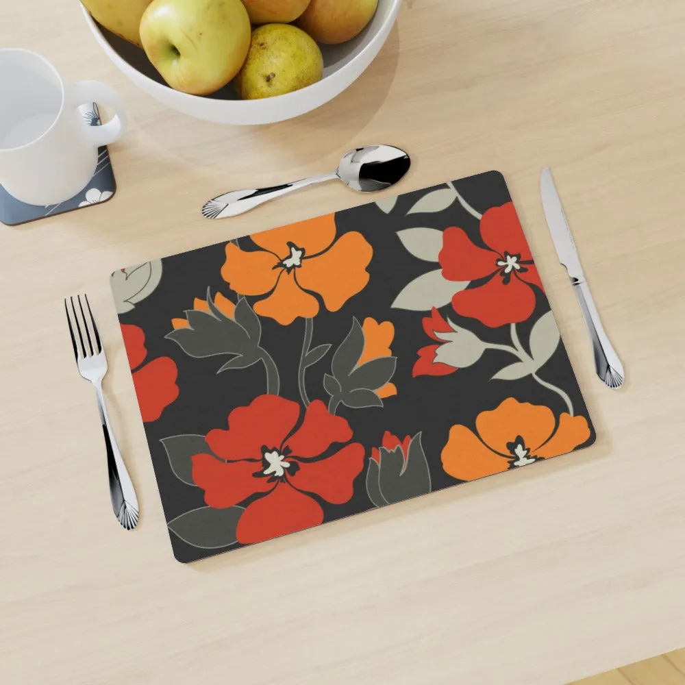 Placemat - Orange Flowers