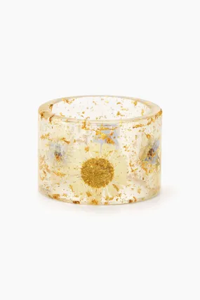 Pressed Flower Napkin Rings Set of 4