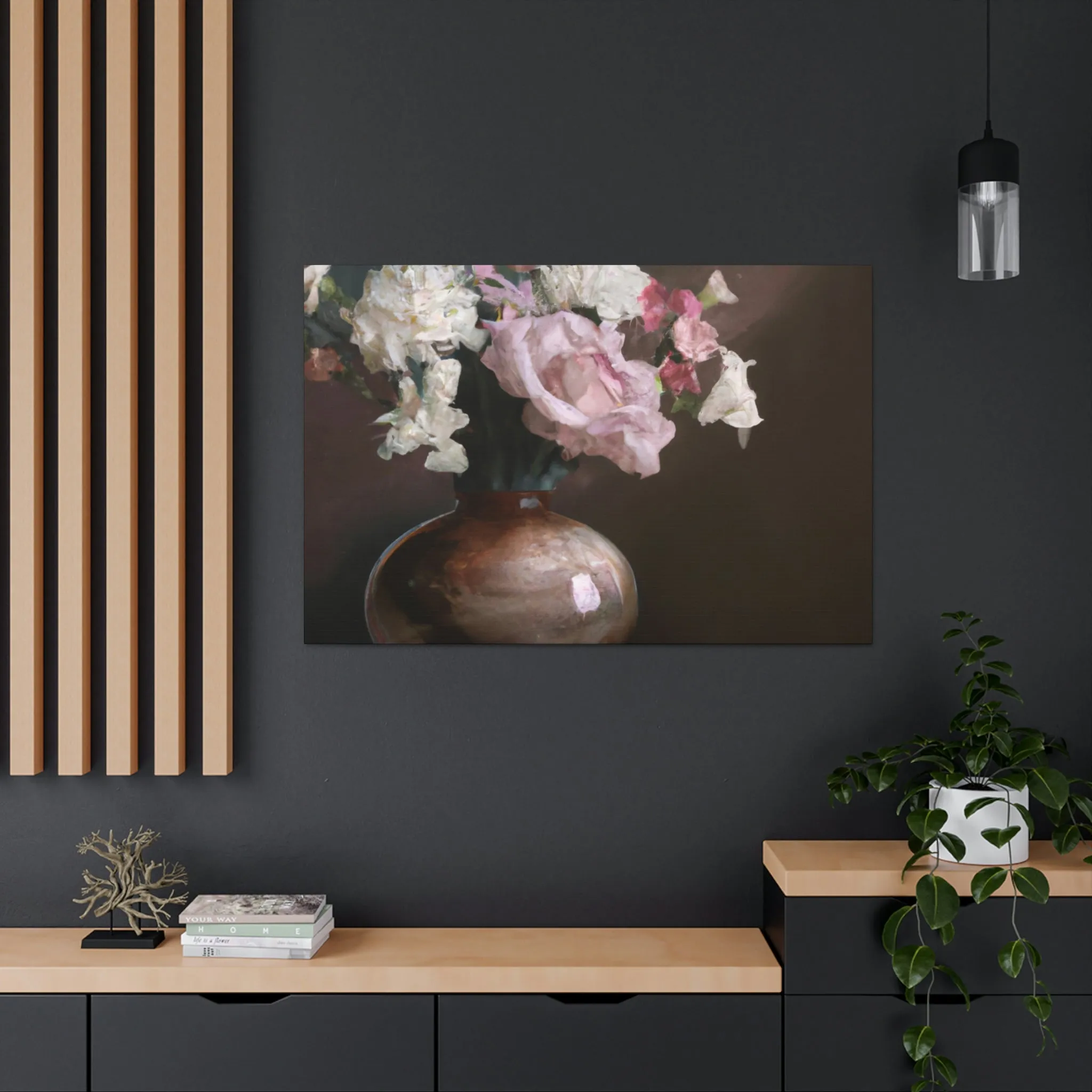 "Delicate Floral Detail" - Canvas