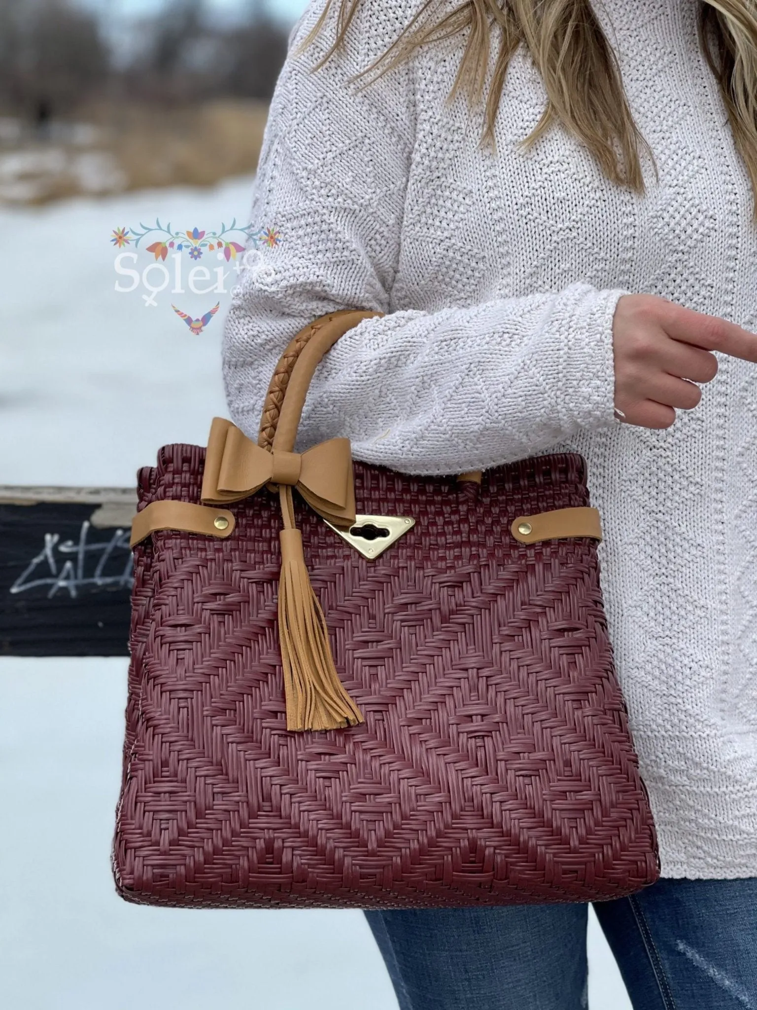 Recycled Plastic Handmade Bag. Huichol Luxe