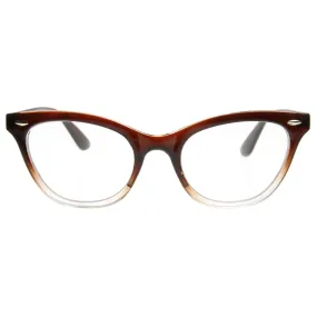 Retro 1950's RX Cat Eye Clear Lens Glasses 8532