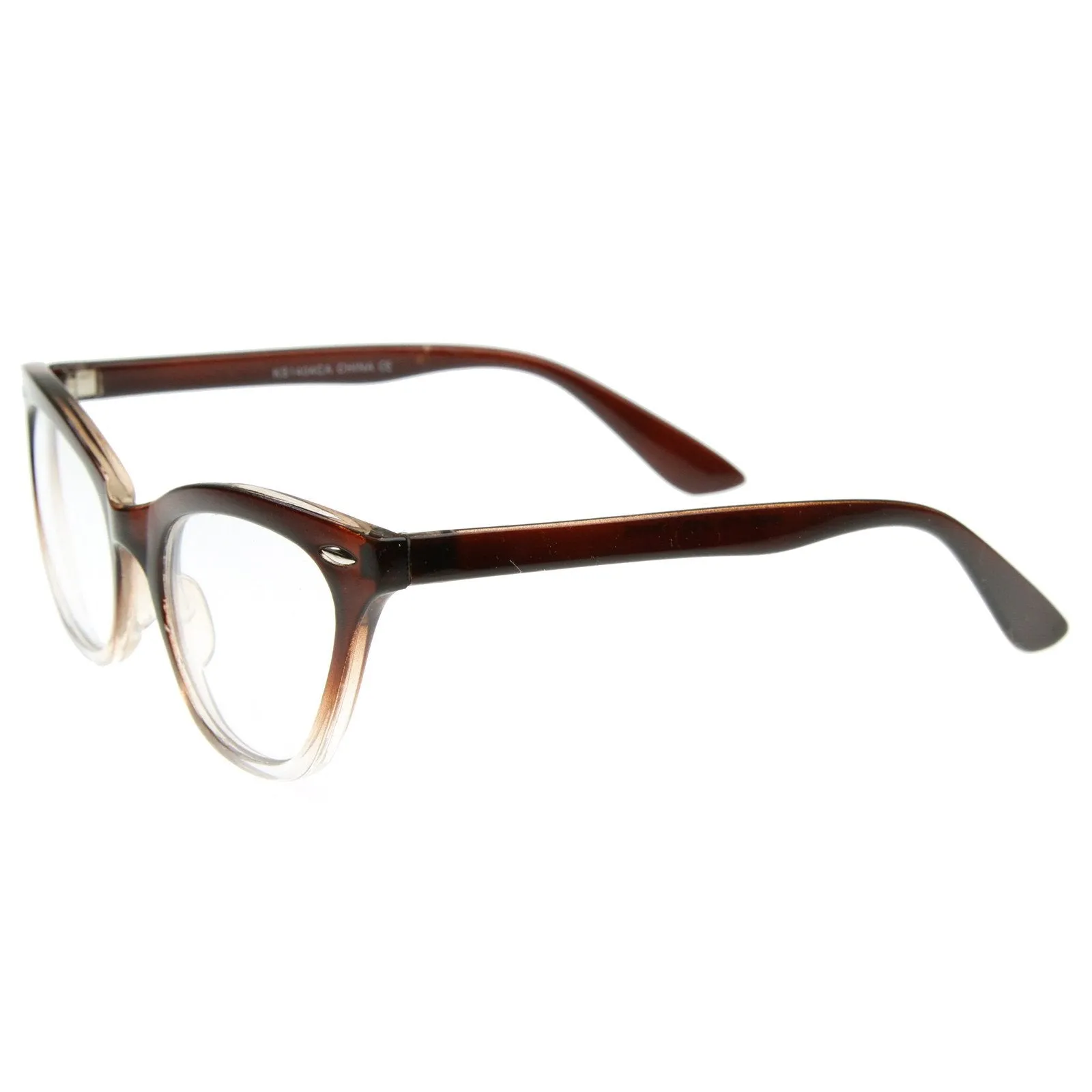 Retro 1950's RX Cat Eye Clear Lens Glasses 8532