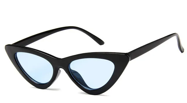 Retro Cat Eye Small Frame Triangle Sun glasses