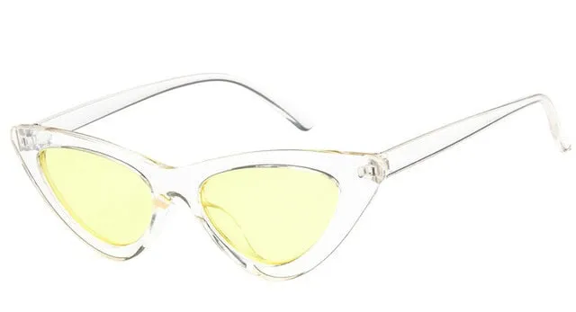 Retro Cat Eye Small Frame Triangle Sun glasses