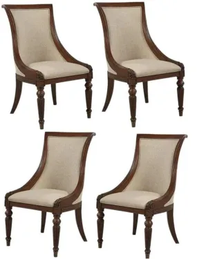 Royal Hand Craved Wooden Dining Chair (Set of 4)