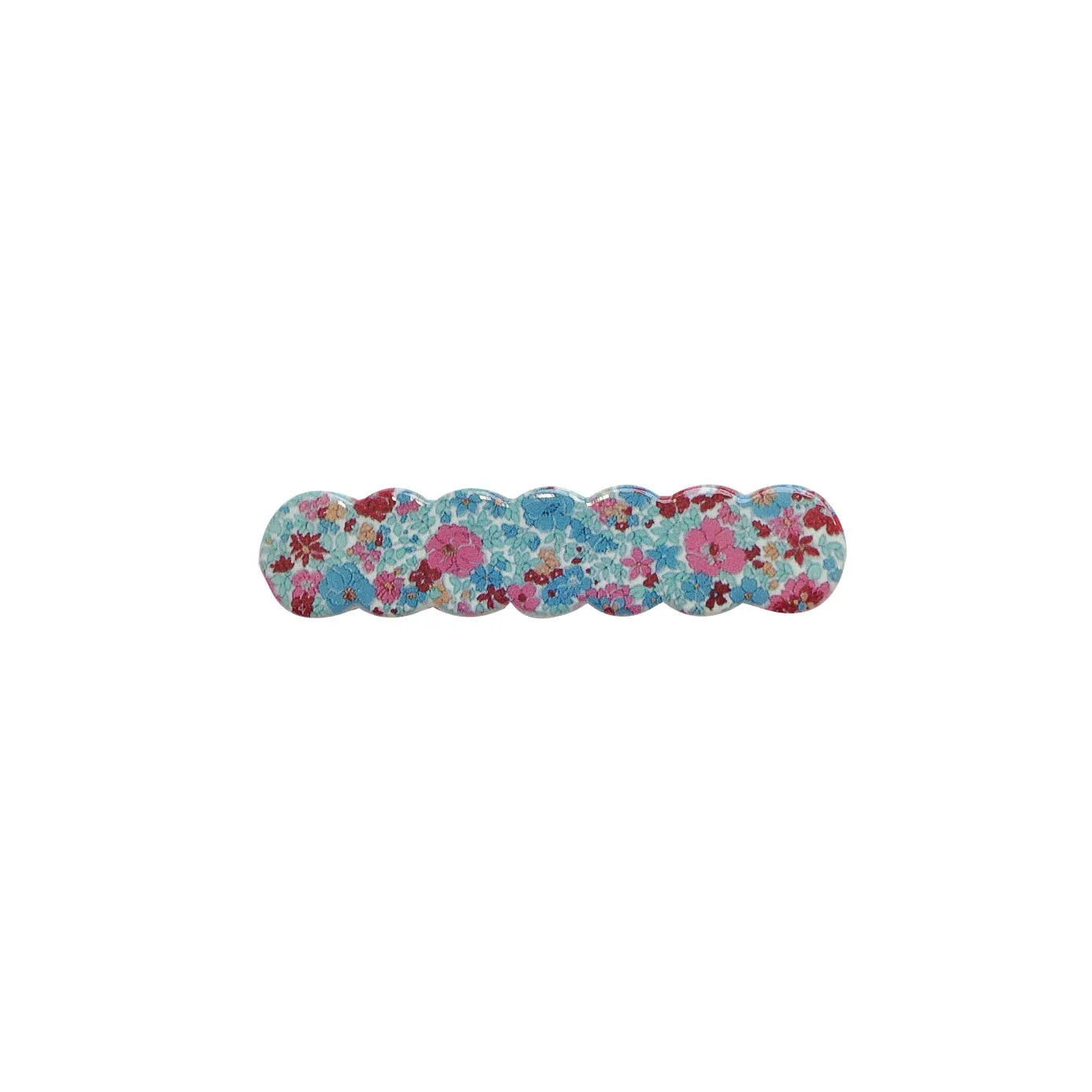 Scalloped Acrylic Hair Clip - 28 Prints