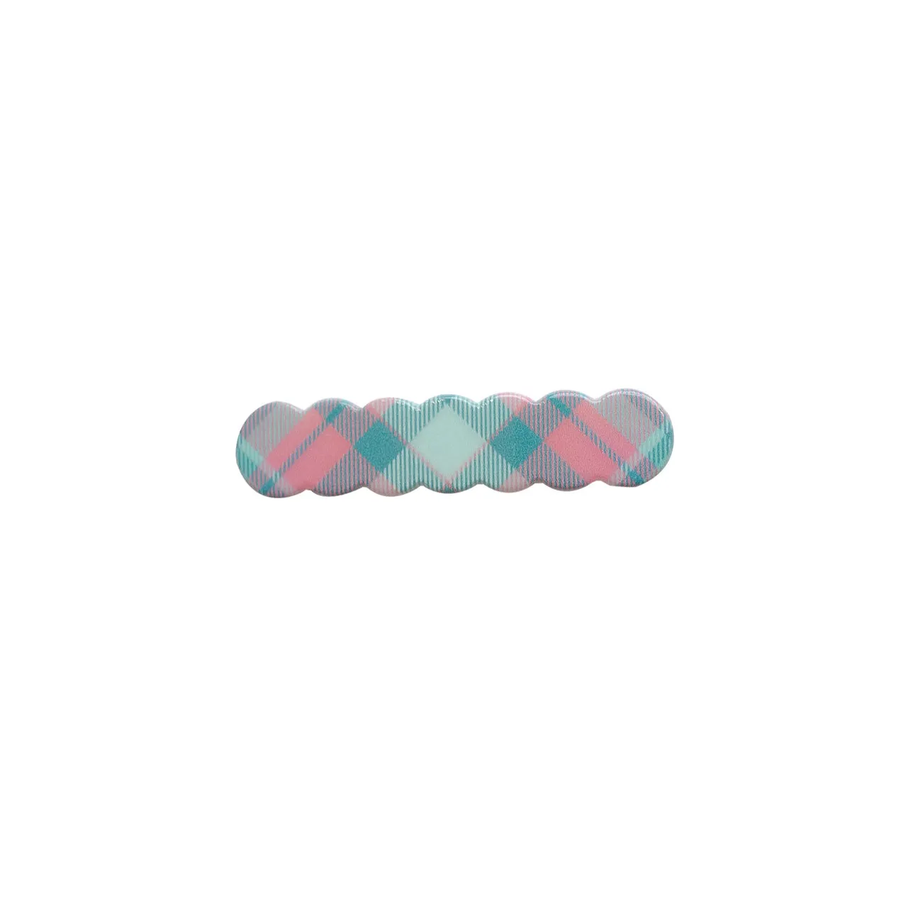 Scalloped Acrylic Hair Clip - 28 Prints