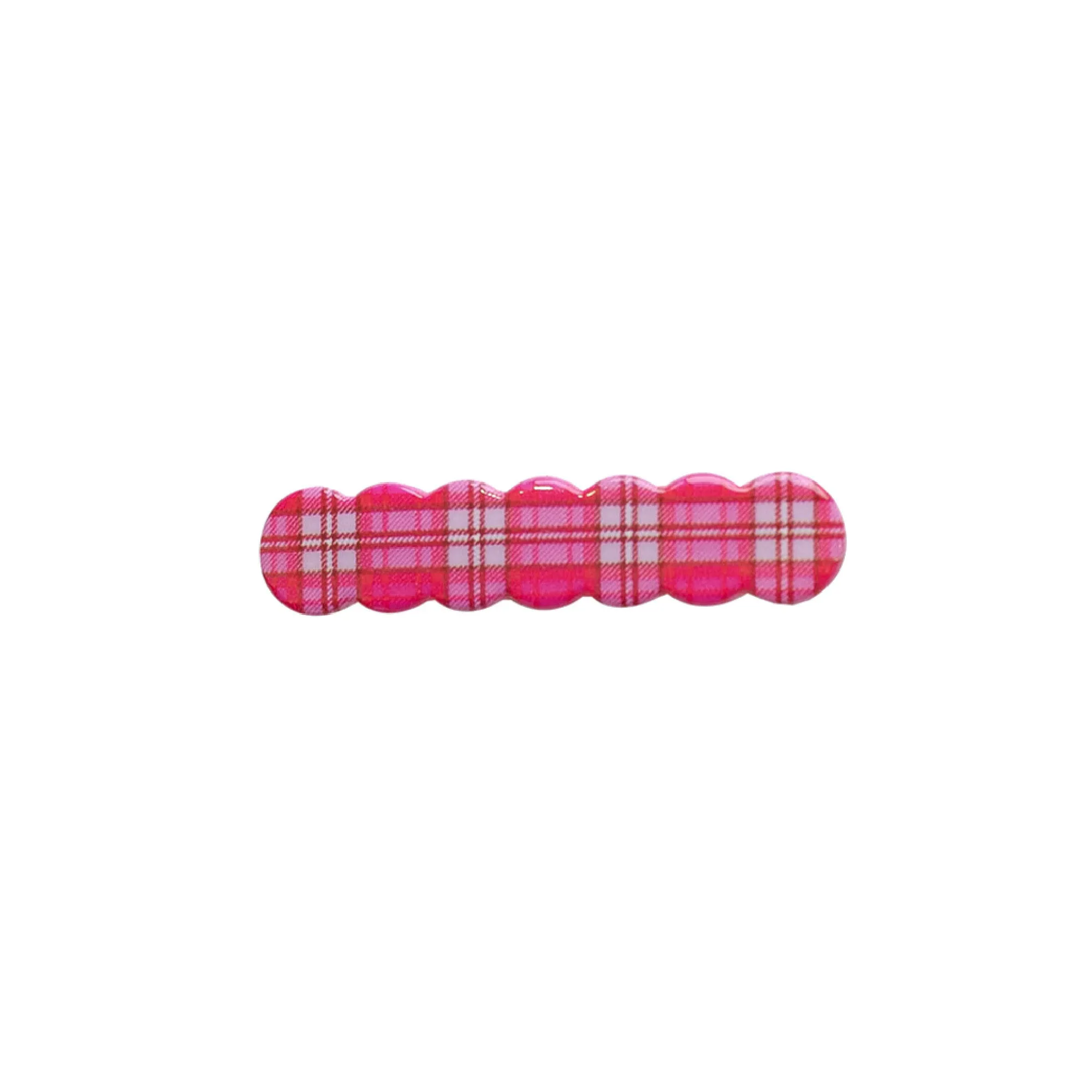 Scalloped Acrylic Hair Clip - 28 Prints