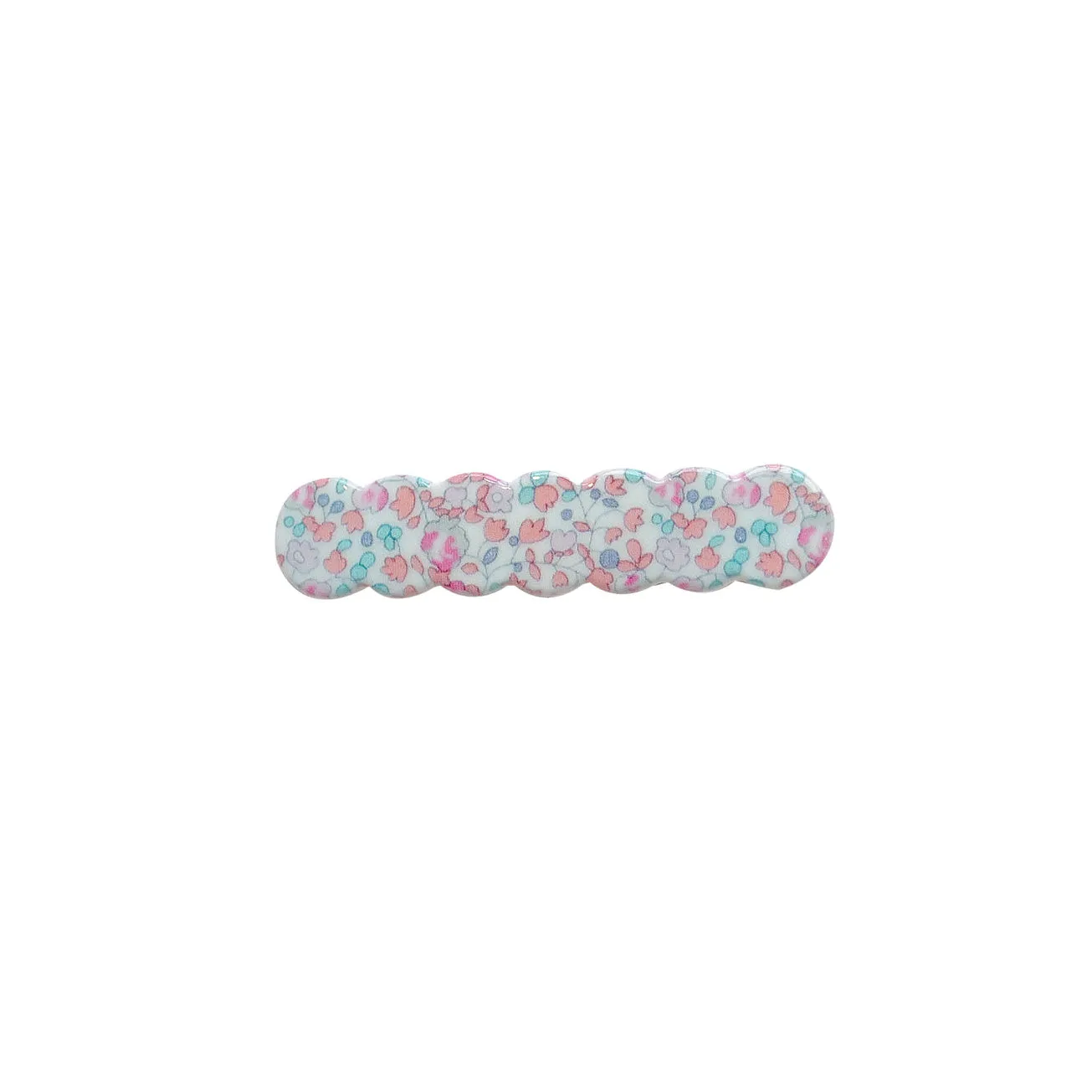 Scalloped Acrylic Hair Clip - 28 Prints