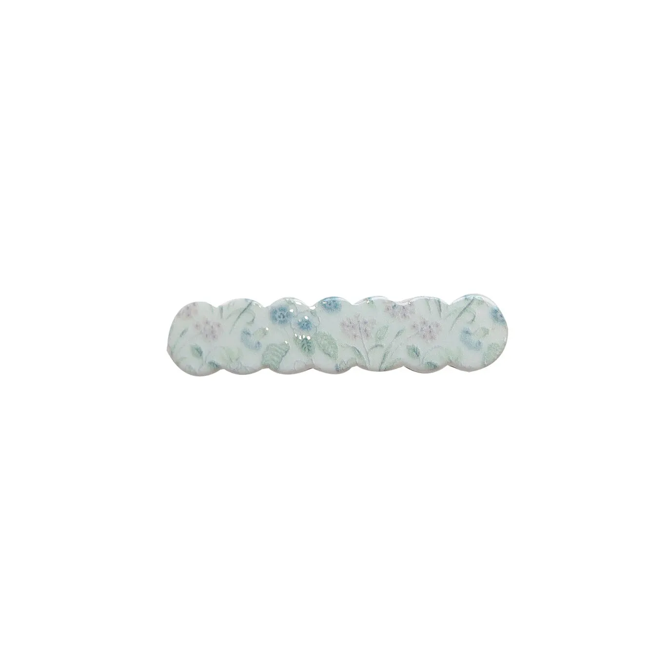 Scalloped Acrylic Hair Clip - 28 Prints