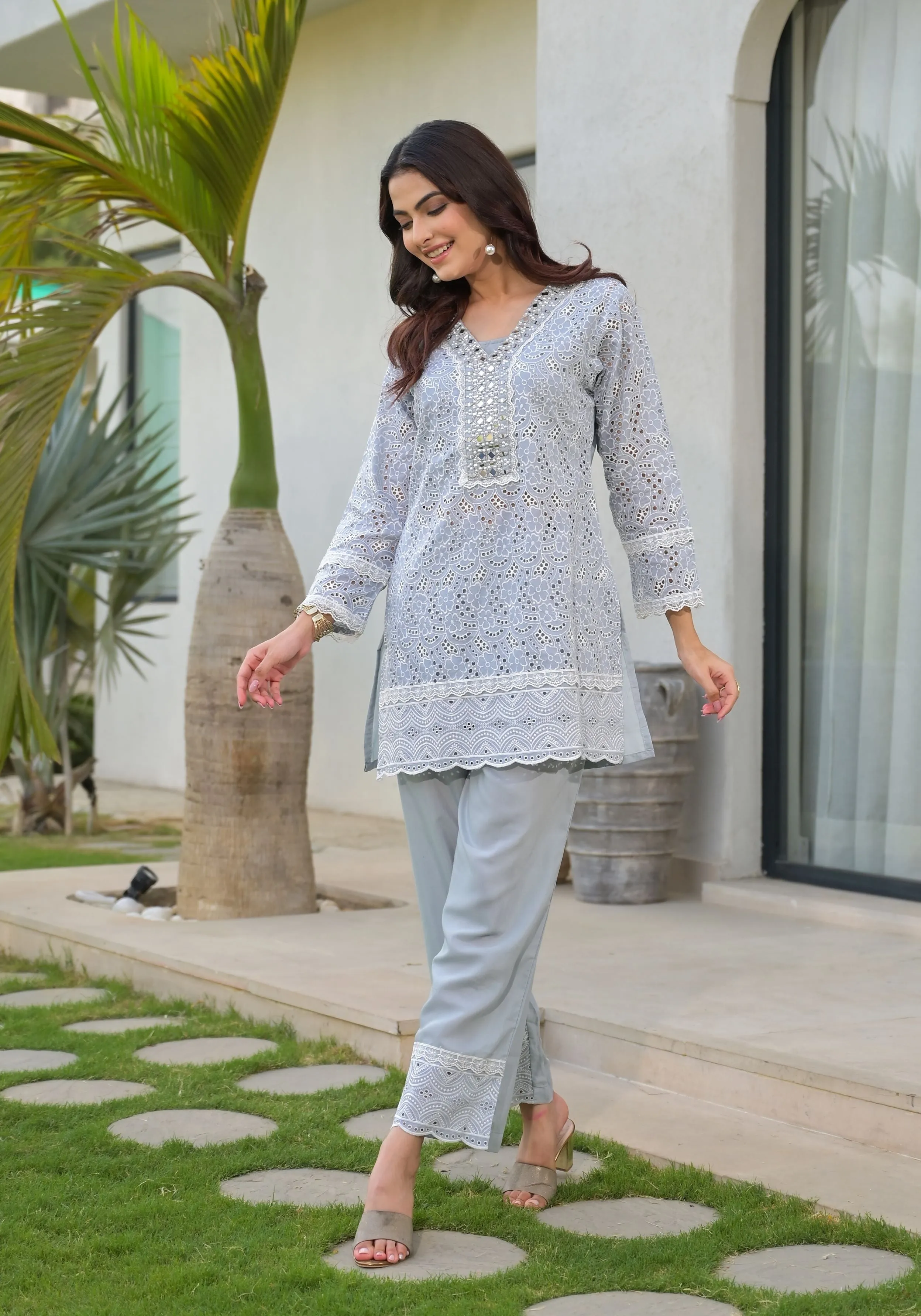 Silver Gleam Co-Ord Set