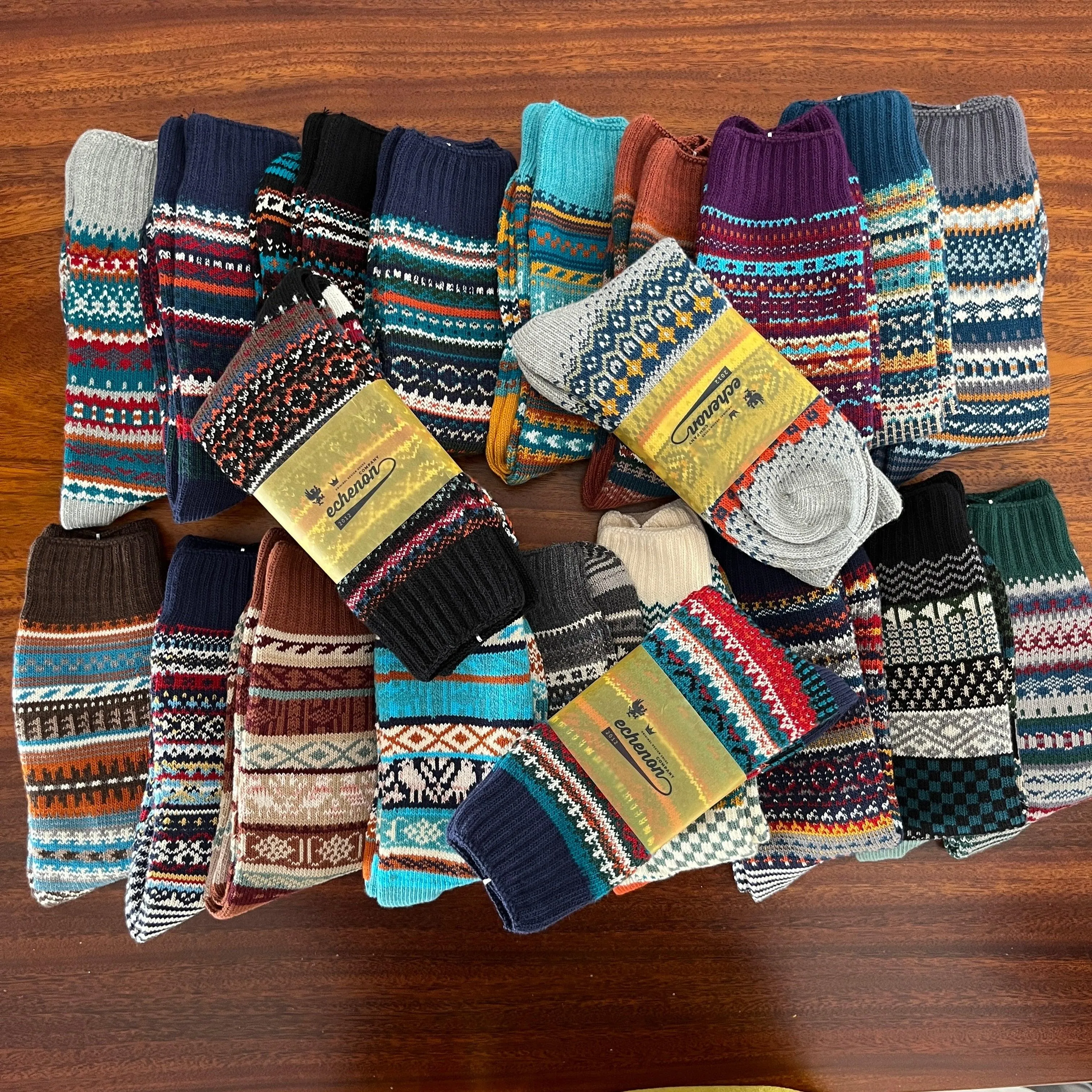 SK27 Cotton Flexible Winter Socks For Foot 24-28cm