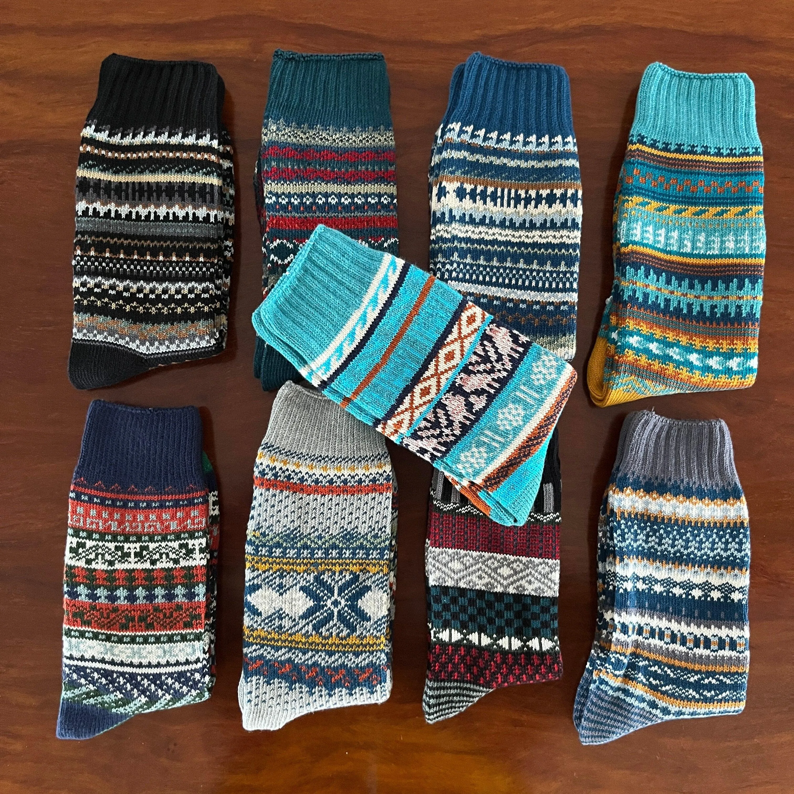 SK27 Cotton Flexible Winter Socks For Foot 24-28cm