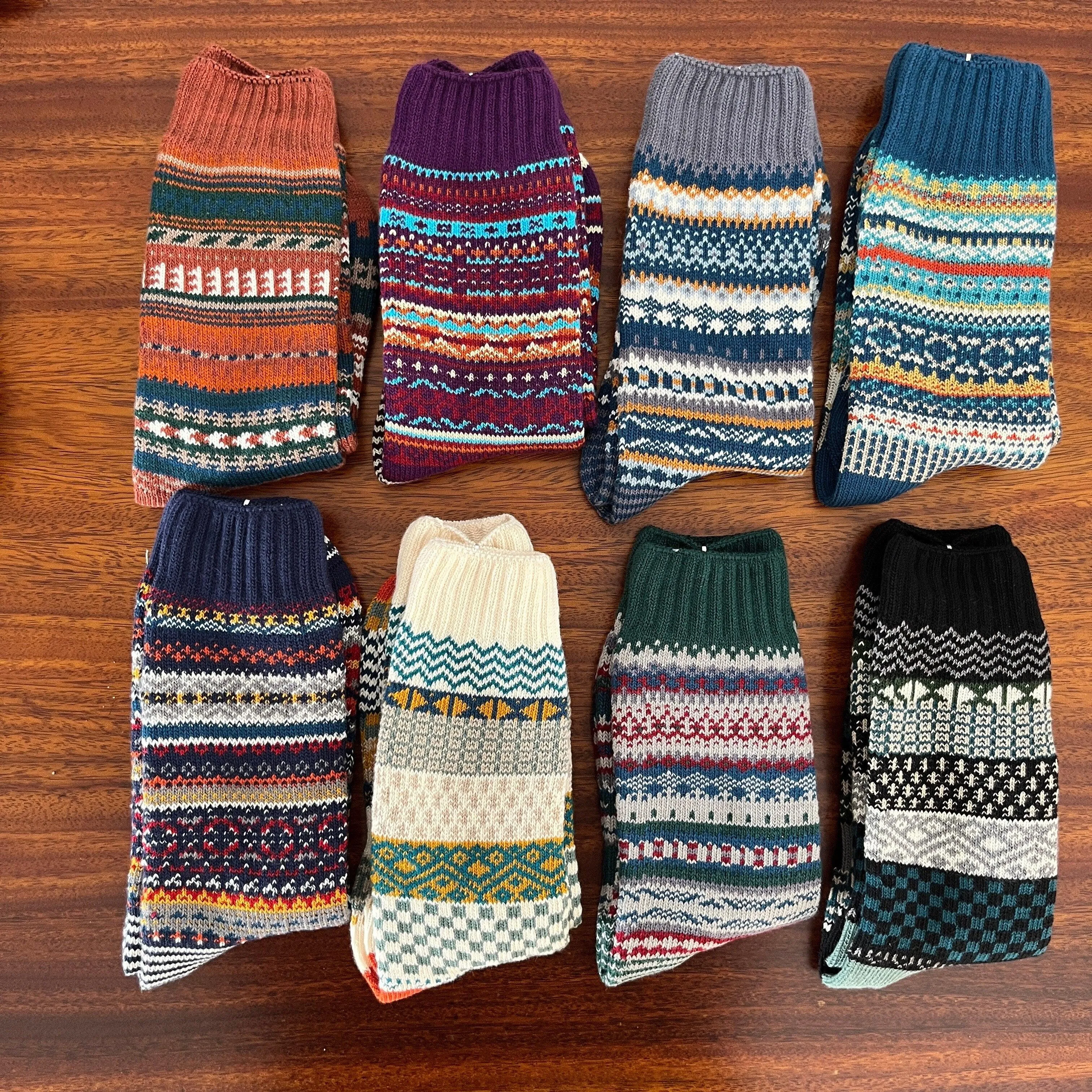 SK27 Cotton Flexible Winter Socks For Foot 24-28cm