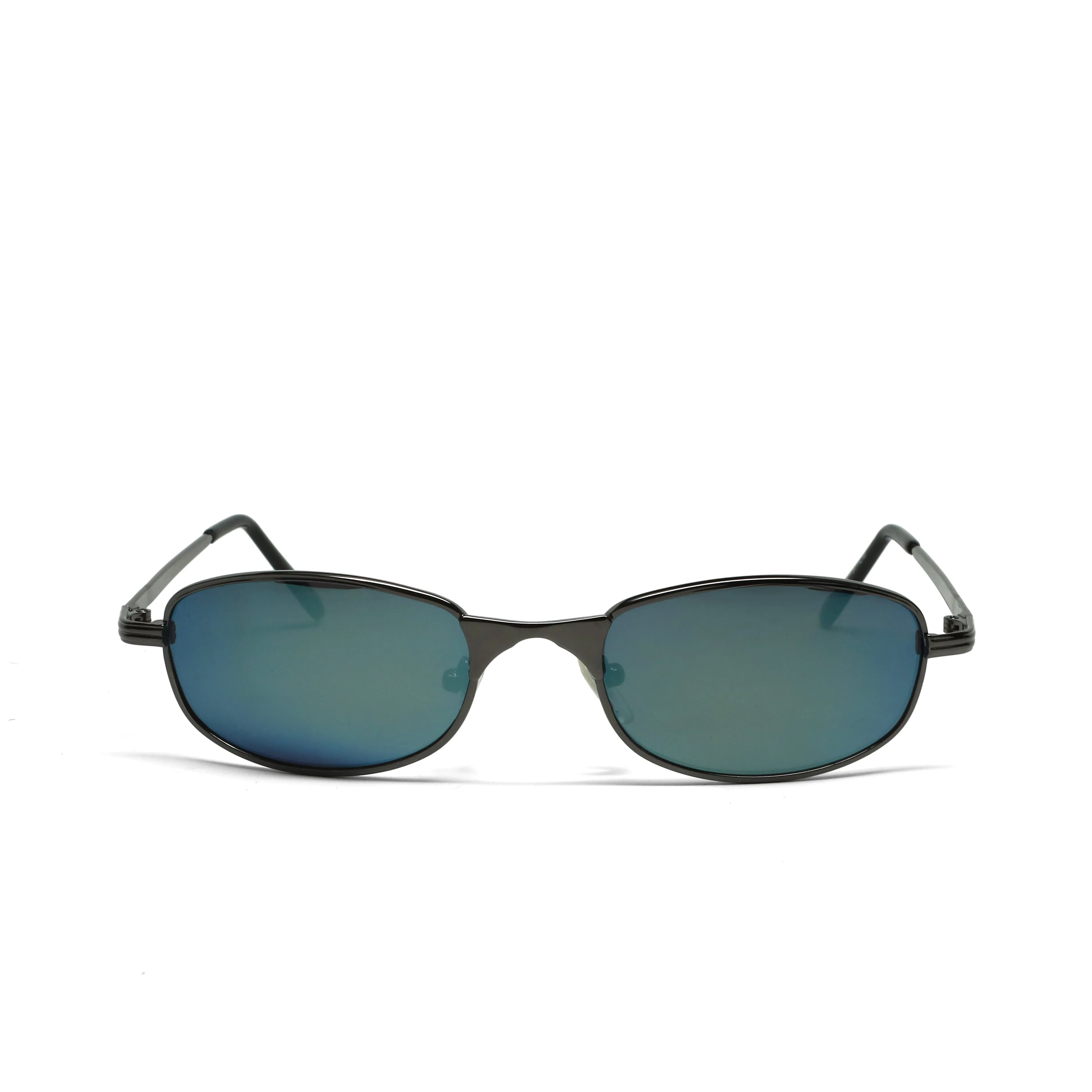 //Style 971// Vintage 90s Wire Oval Iridescent Lens Sunglasses - Multicolor