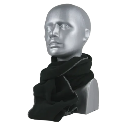 SUPER-SOFT MICROFLEECE INFINITY SCARF - BLACK