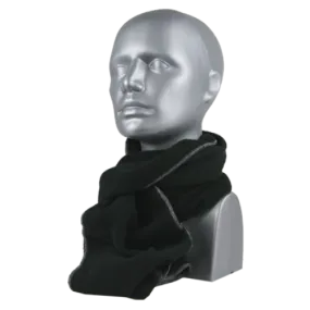 SUPER-SOFT MICROFLEECE INFINITY SCARF - BLACK