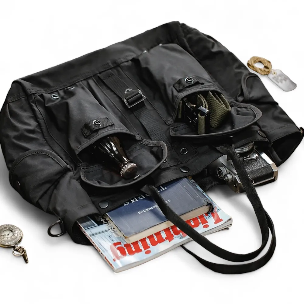Tactical multi pocket weekender tote