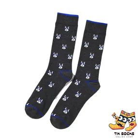 TikSocks|Fun Socks-French bulldog Black Socks