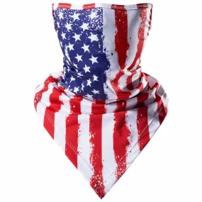 UPF 50  UV Protection Earloop Neck Gaiter Windproof Bandanas