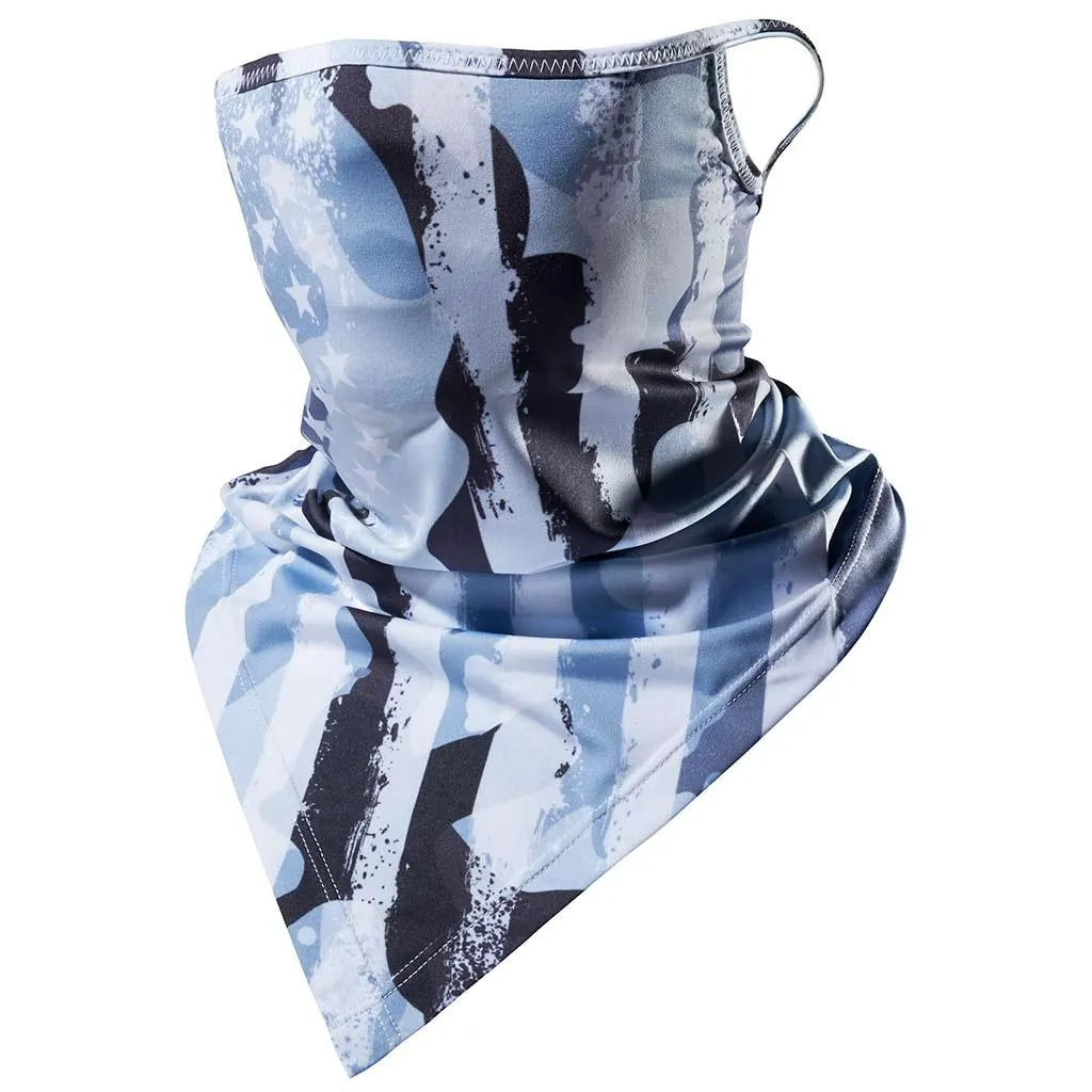 UPF 50  UV Protection Earloop Neck Gaiter Windproof Bandanas