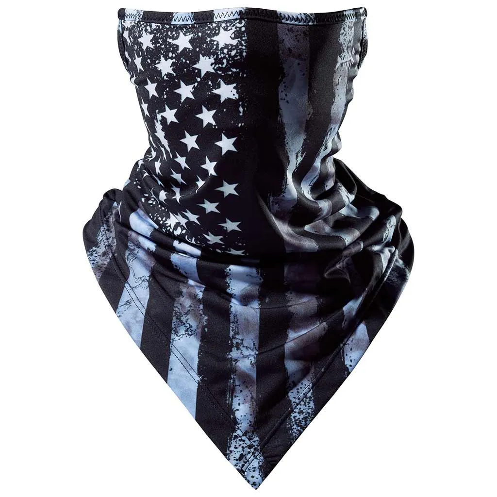 UPF 50  UV Protection Earloop Neck Gaiter Windproof Bandanas