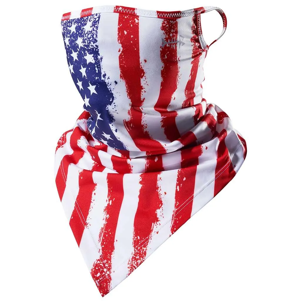 UPF 50  UV Protection Earloop Neck Gaiter Windproof Bandanas