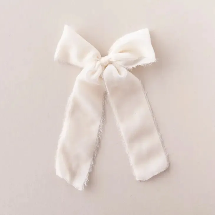 Velvet Clip On Statement Ribbon Bow