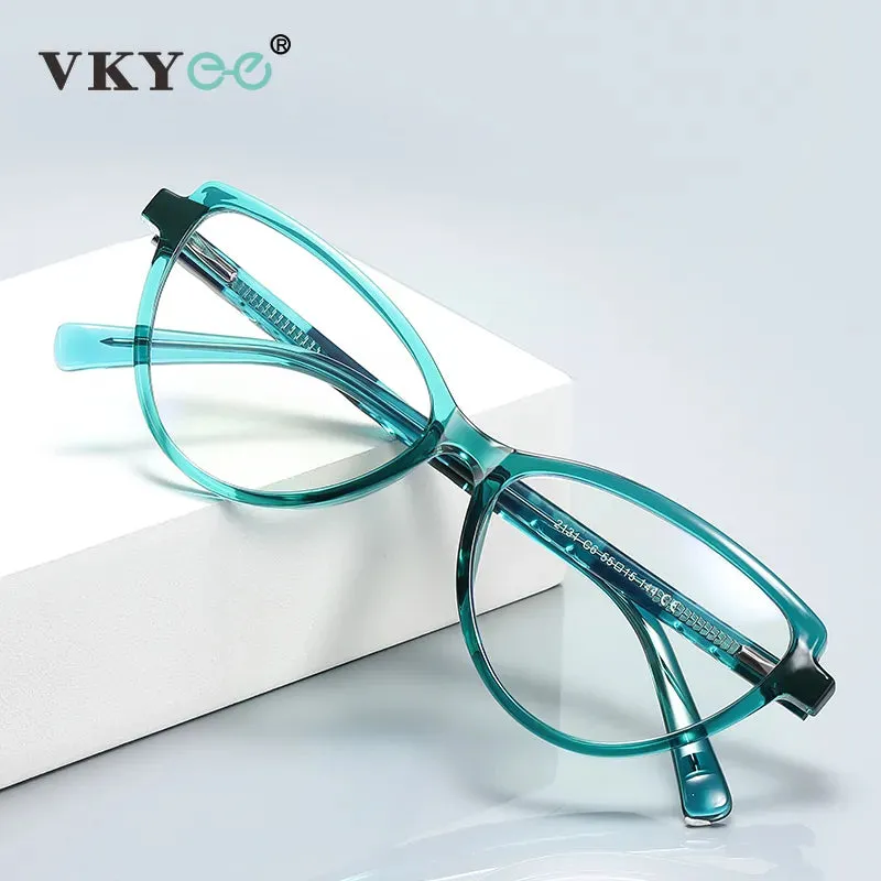 Vicky Women's Full Rim Cat Eye Tr 90 Stainless Steel Reading Glasses 2131