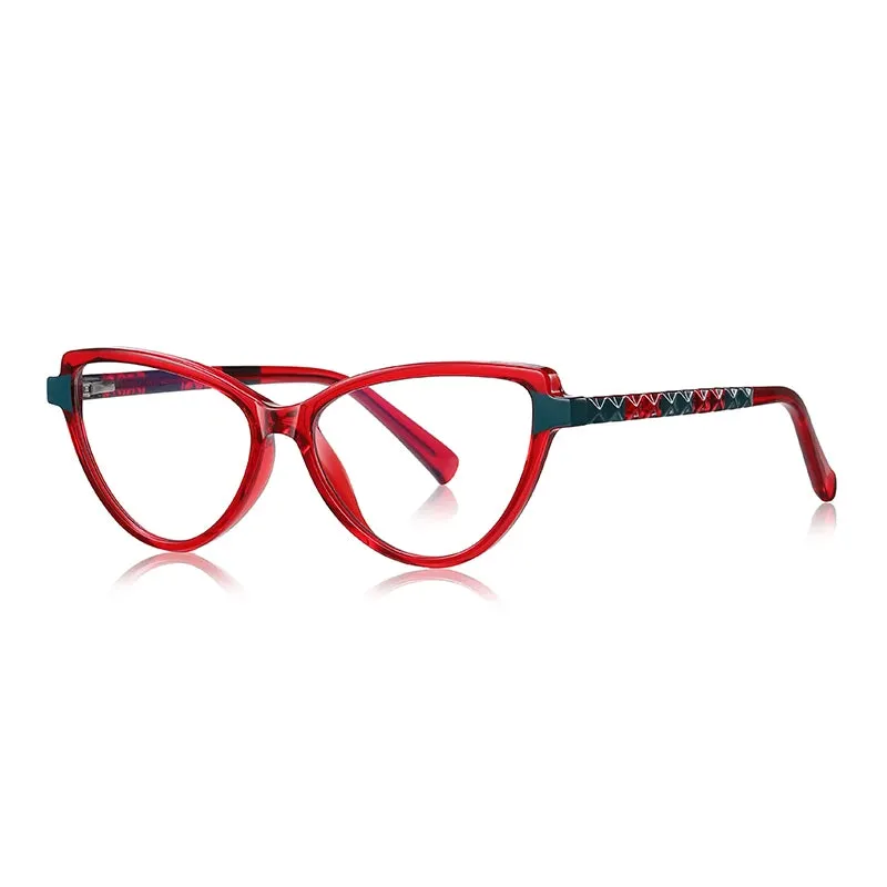 Vicky Women's Full Rim Cat Eye Tr 90 Stainless Steel Reading Glasses 2131