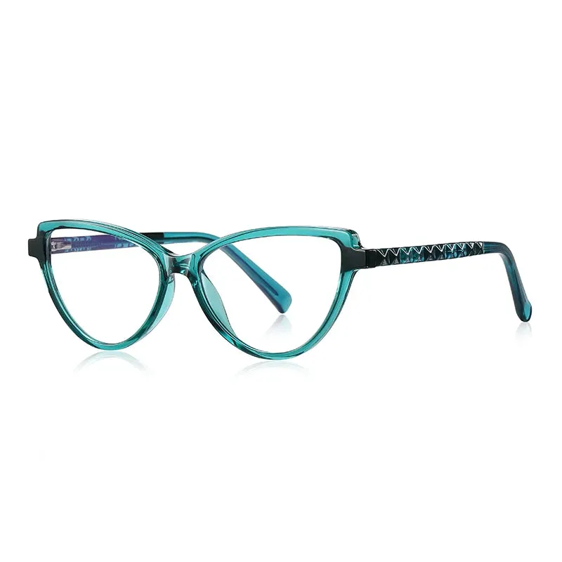 Vicky Women's Full Rim Cat Eye Tr 90 Stainless Steel Reading Glasses 2131