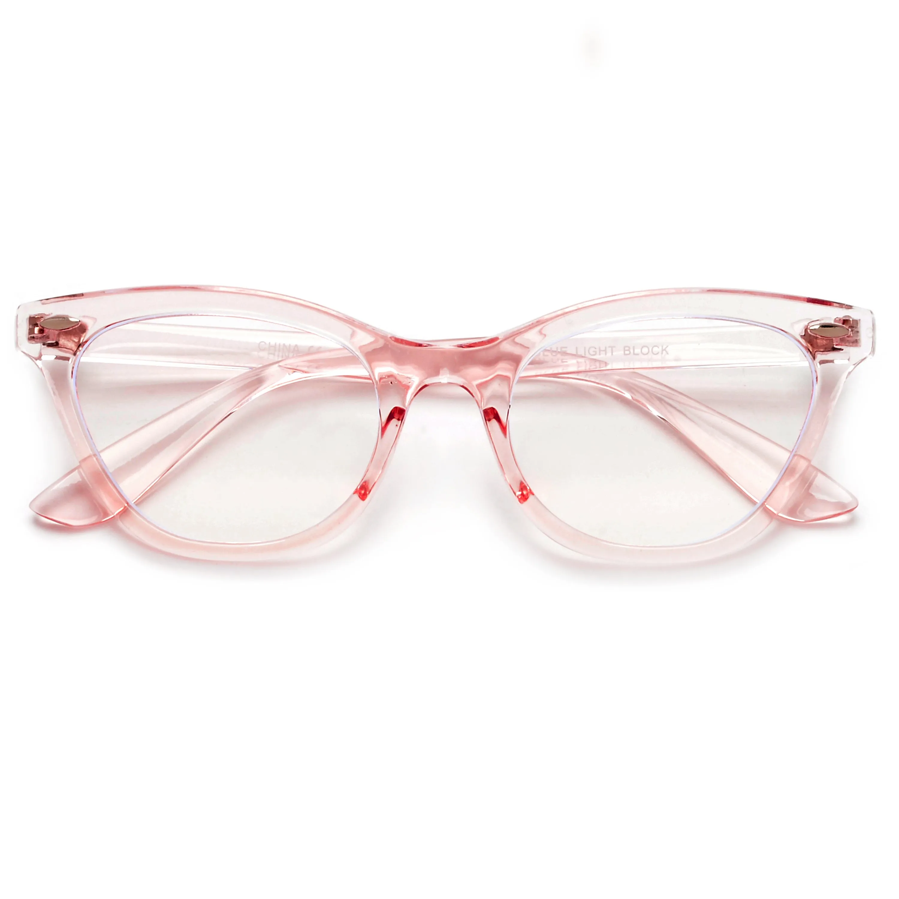 Vintage Inspired Cat Eye Silhouette Chic Trendy BLUE LIGHT Eyewear