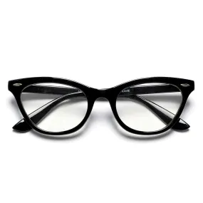 Vintage Inspired Cat Eye Silhouette Chic Trendy BLUE LIGHT Eyewear