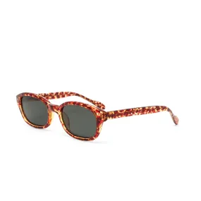 Vintage Small Sized 90s Mod Original Rectangle Sunglasses - Brown