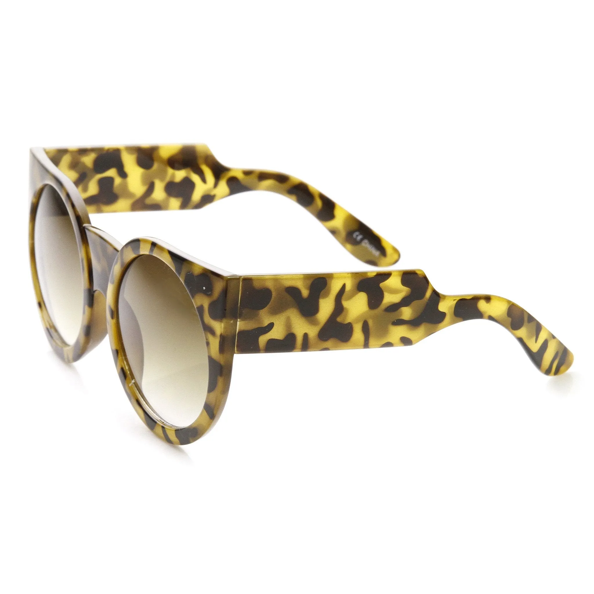 Women's Designer Super Bold Round Cat Eye Sunglasses 9278