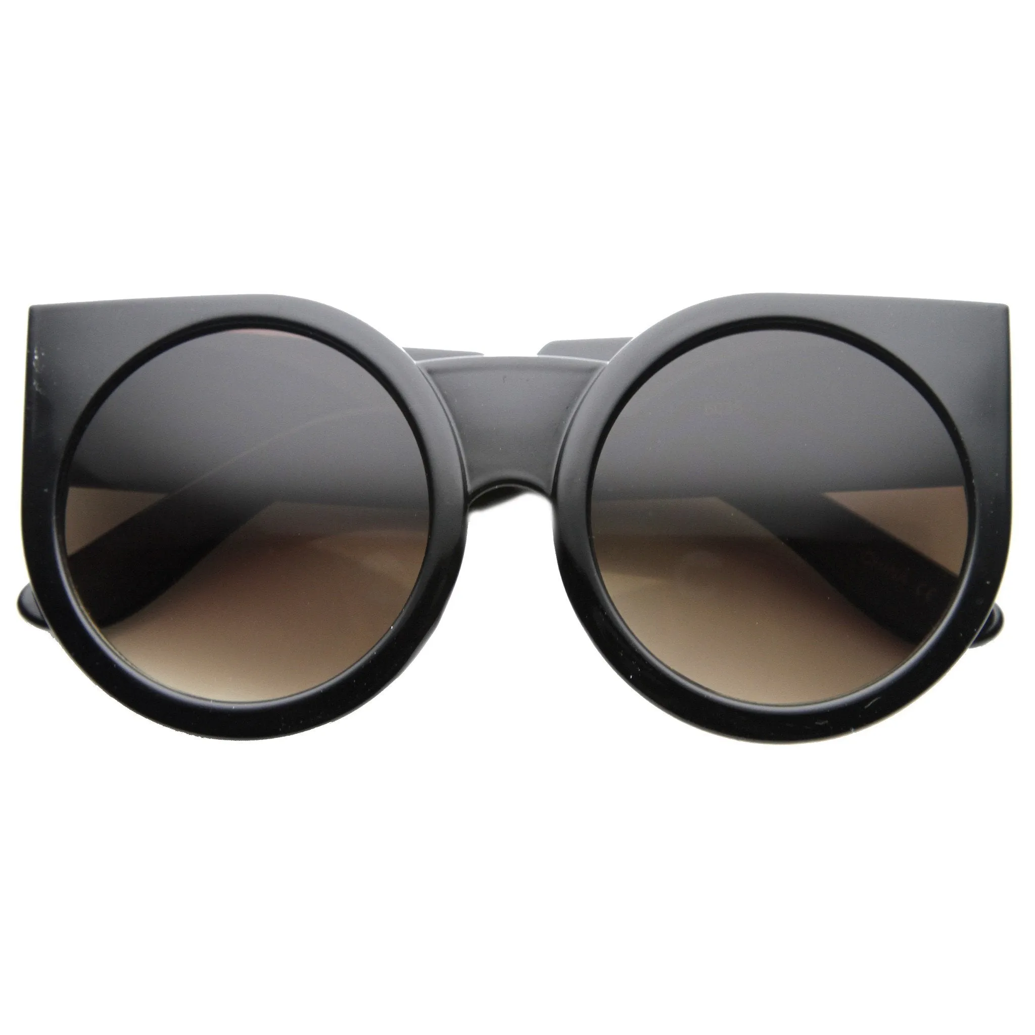 Women's Designer Super Bold Round Cat Eye Sunglasses 9278