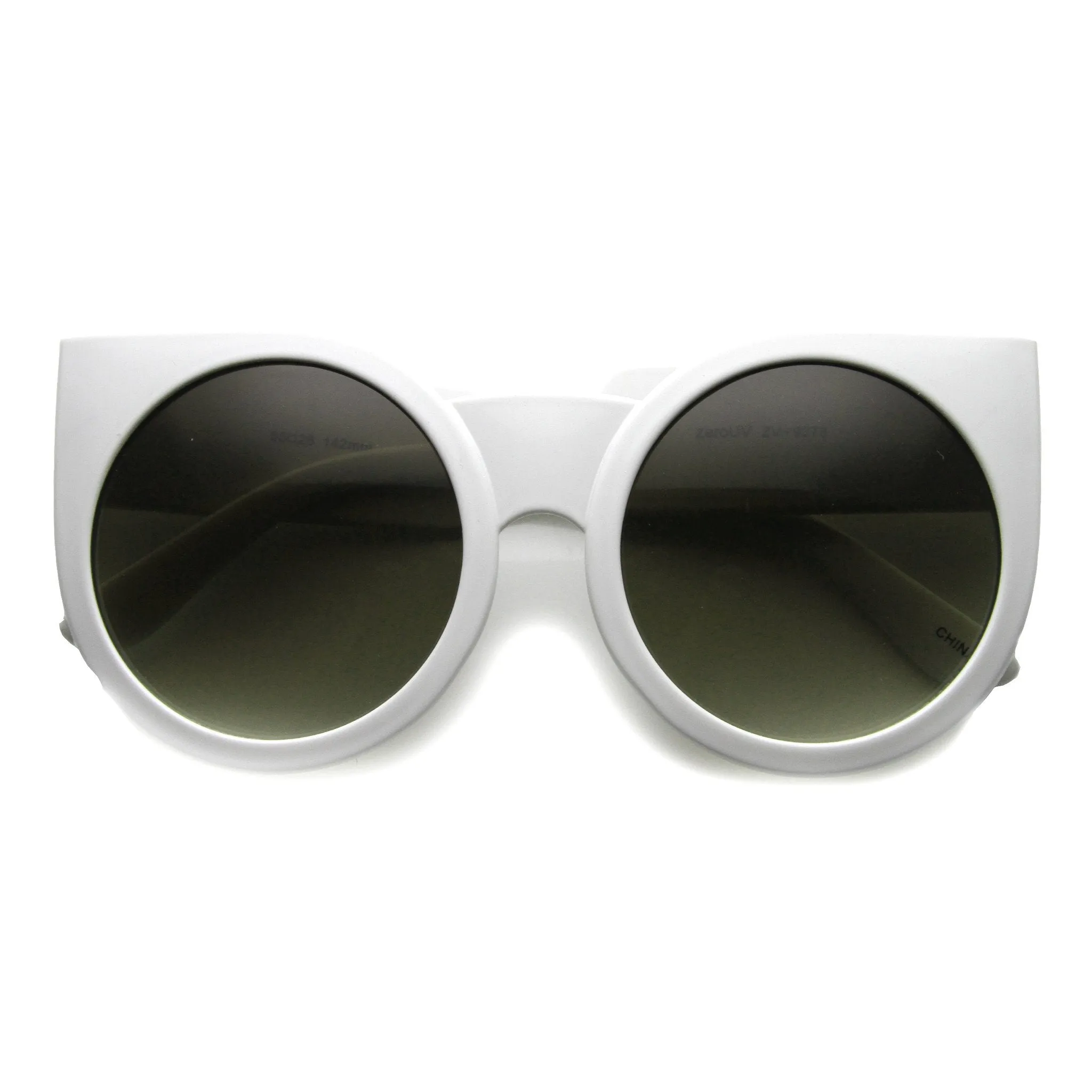 Women's Designer Super Bold Round Cat Eye Sunglasses 9278