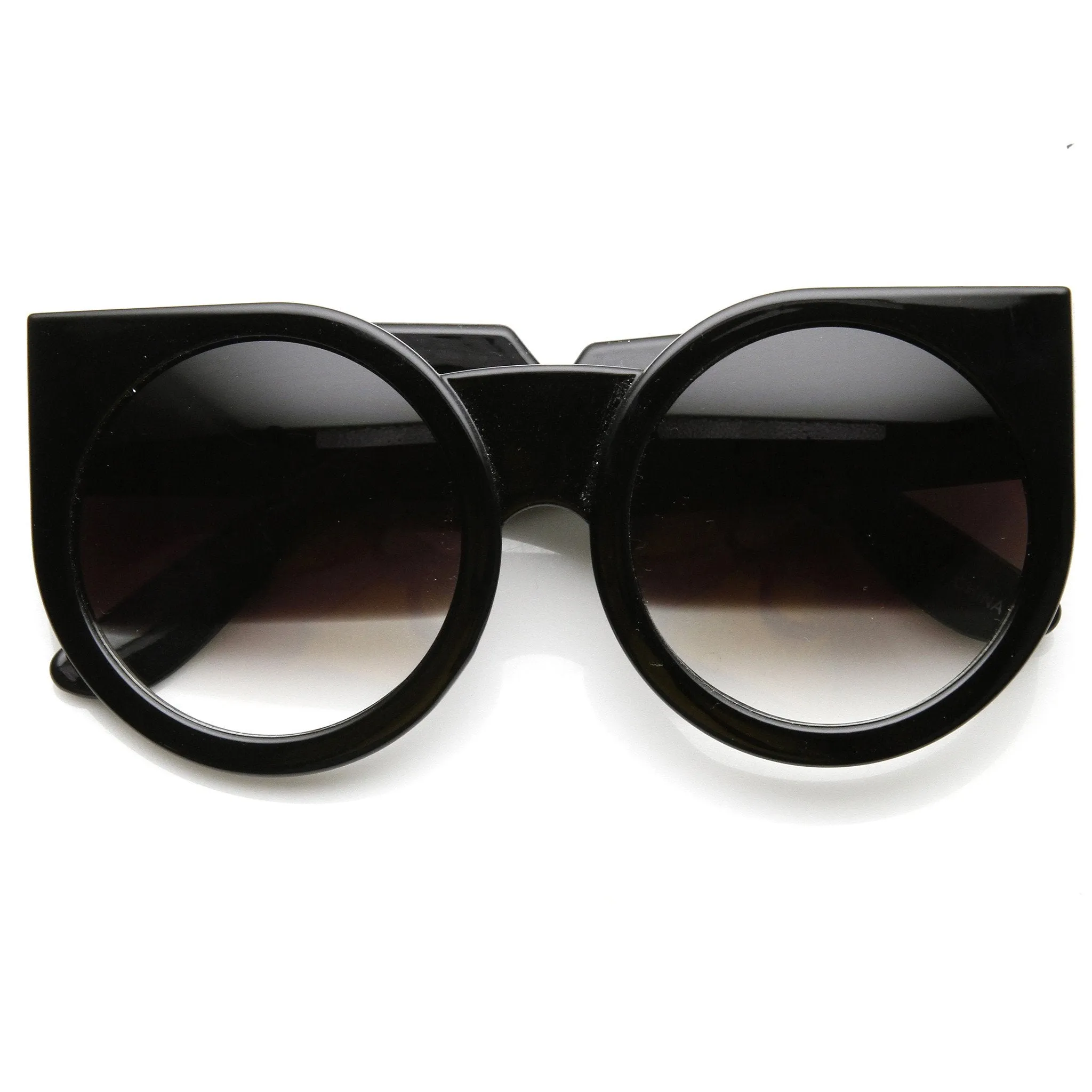 Women's Designer Super Bold Round Cat Eye Sunglasses 9278