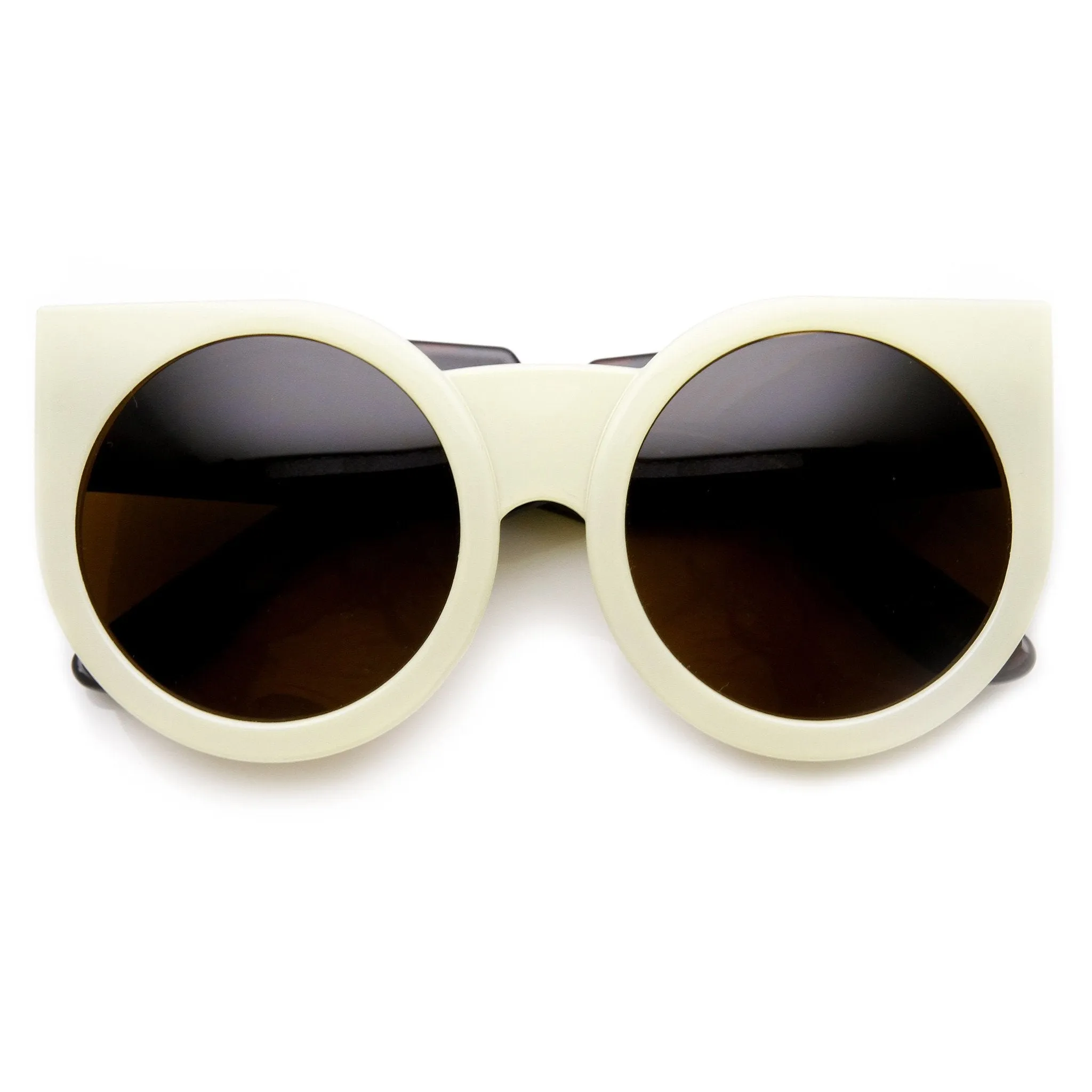 Women's Designer Super Bold Round Cat Eye Sunglasses 9278