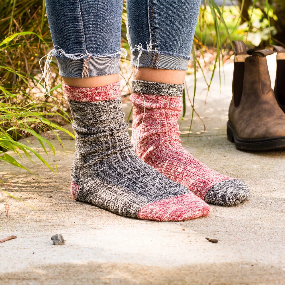 Women's Midnight Strawberry Camp Socks
