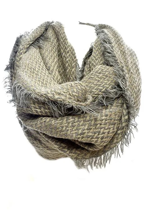 Zigzag Pattern Infinity Scarf