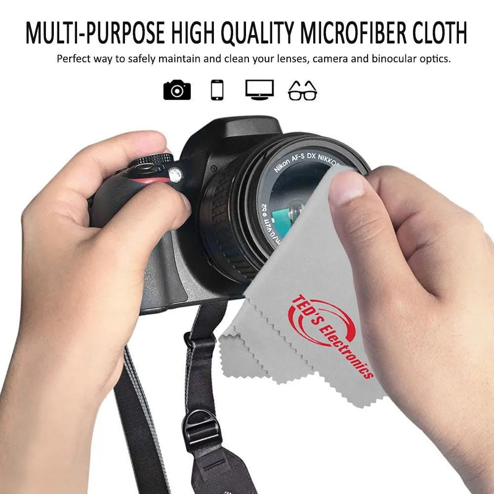 Zoom H8 8-Input / 12-Track Digital Handy Audio Recorder   Zoom ZDM-1 Podcast Mic Pack Accessory Bundle   3pc Cleaning Kit